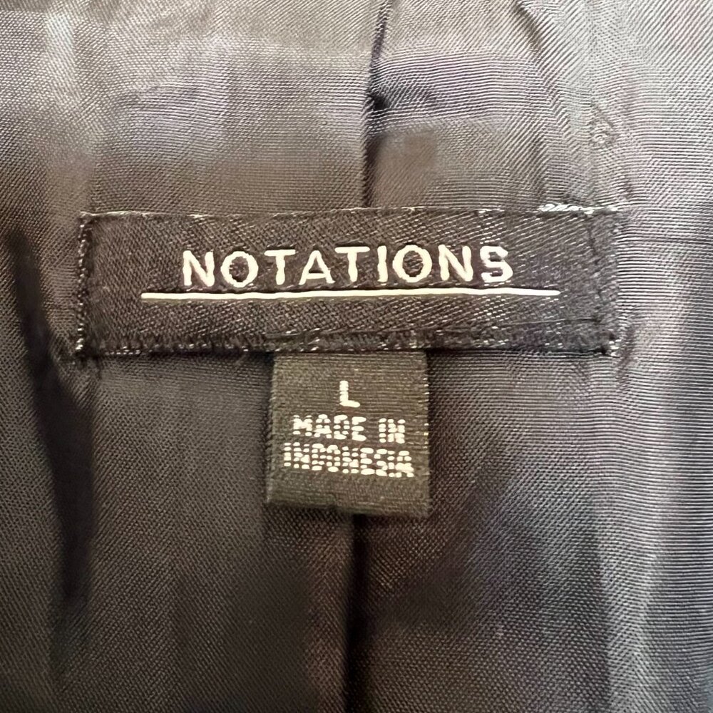 Notations One-Button Textured Jacket / Blazer Siz… - image 5